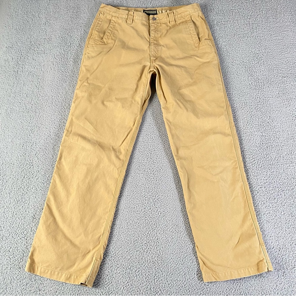 Mountain Khakis Original Mountain Pants Mens 36x33 Beige Tan Canvas (Tag 38x34)